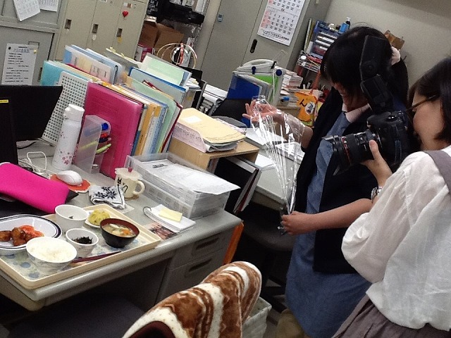 調理実習取材
